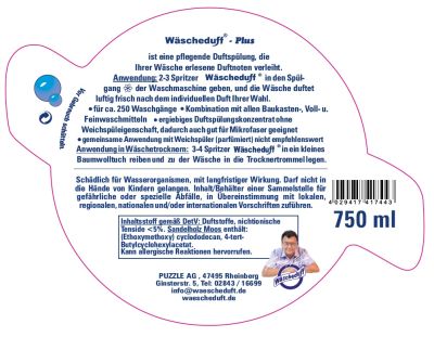 Preview: Wäscheduft Plus Sandelholz Moos XXL 750ml